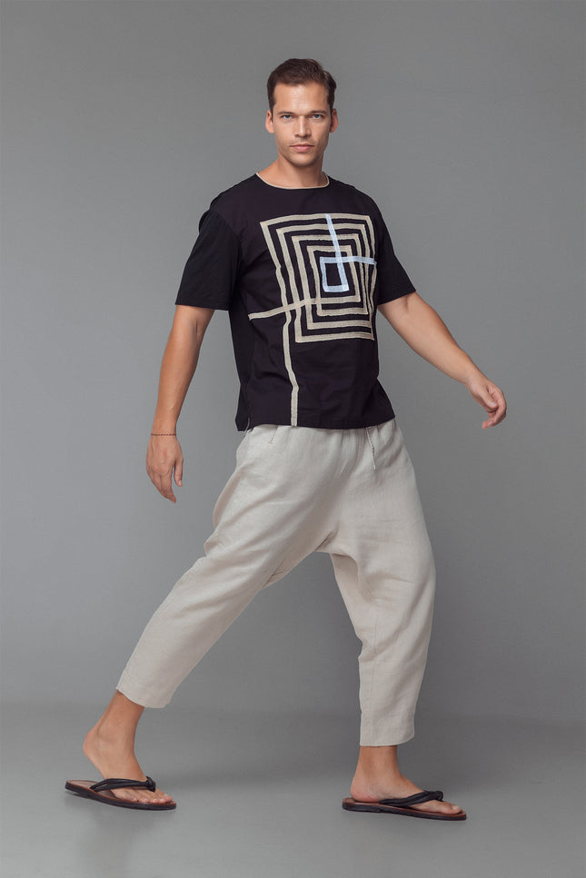 Necho - Labyrinth Appliqué Comfort T-shirt