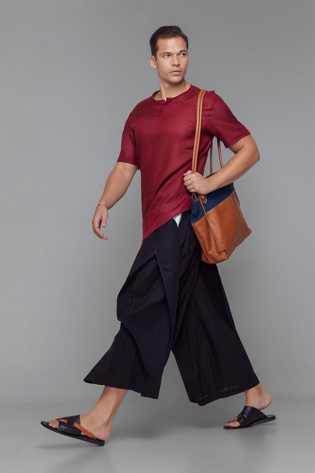 Elbert - Dual Fabric Short Sleeves T-Shirt