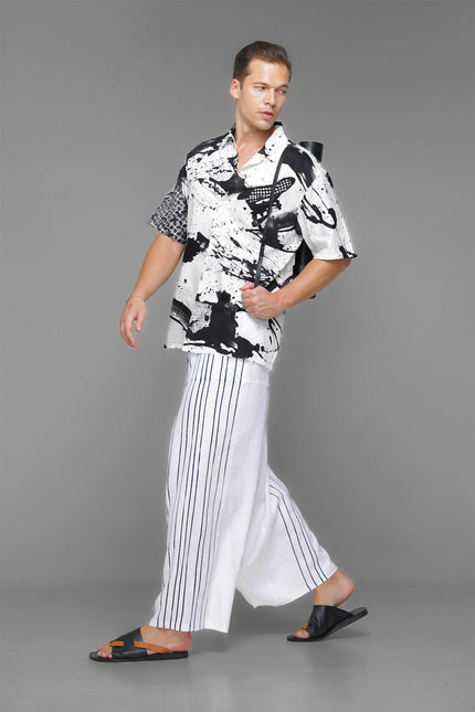 Moshe - Splash Batik Oversized Camp Shirt