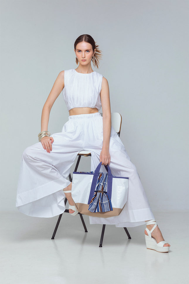 Monica - Pleated Crop Top