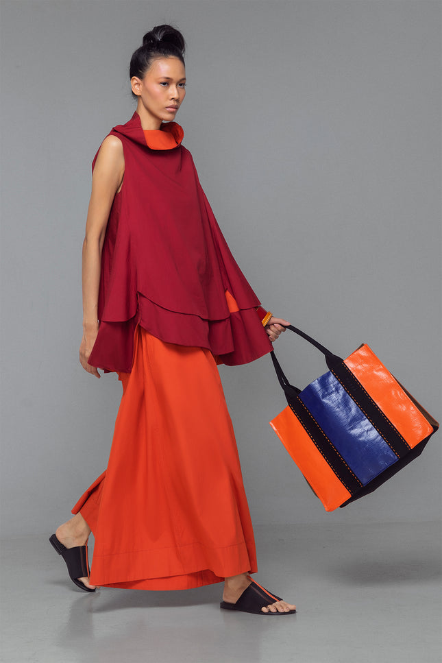 Malia - Elasticated Waist Voluminous Leg Pants