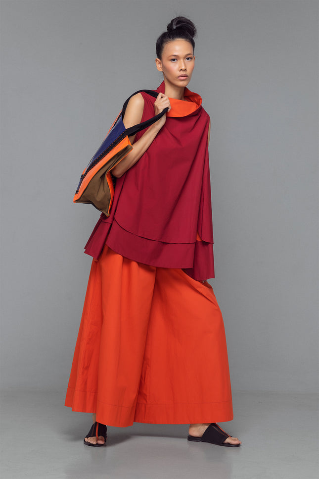 Malia - Elasticated Waist Voluminous Leg Pants