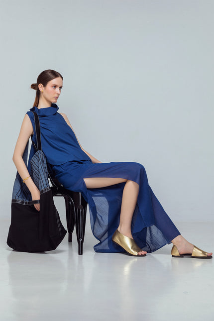 Masha - High Cowl Neck Top