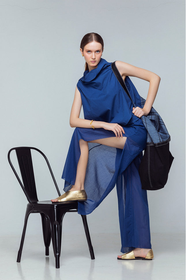 Masha - High Cowl Neck Top