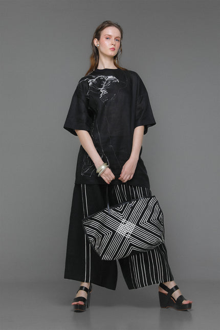Nathania - Reversible Viscose Ribbon Bag