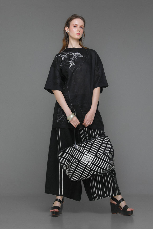 Nathania - Reversible Viscose Ribbon Bag