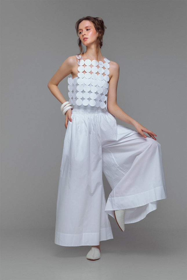 Malia - Elasticated Waist Voluminous Leg Pants
