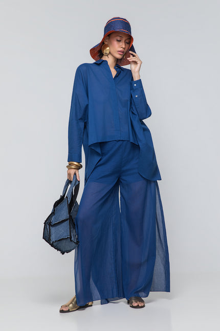 Jille - High Slitted Cotton Pants