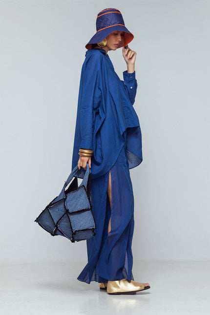 Jille - High slitted cotton pants