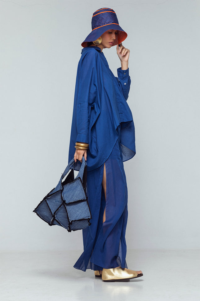Jille - High slitted cotton pants