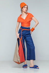 Triangle - Triangle transformable wrap top