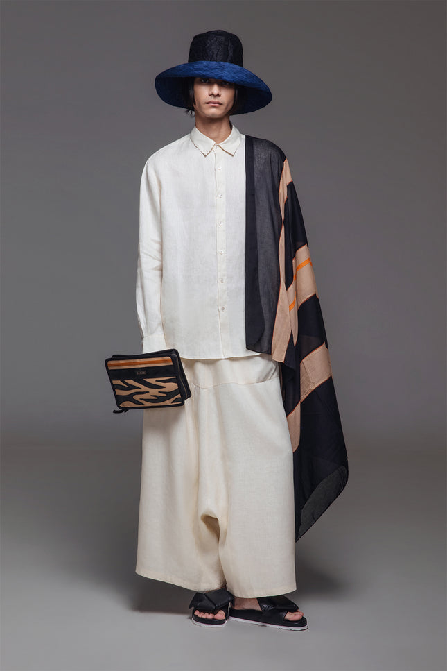 Calli - Classic Linen Long Sleeve Shirt