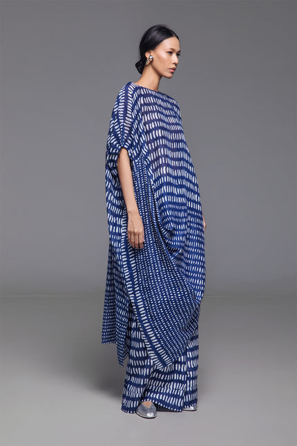 Moyra - Gradation Stone Side Draped Dress