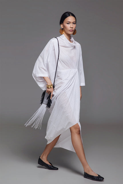 Ozella - Asymmetric Hem Soft Draped Kaftan