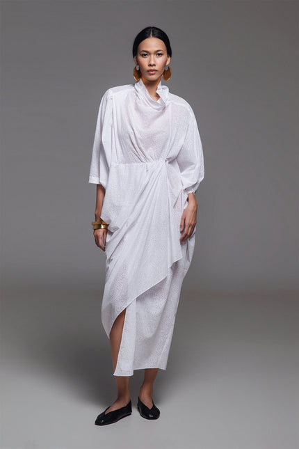 Ozella - Asymmetric Hem Soft Draped Kaftan