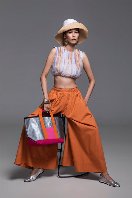 Malia - Elasticated Waist Voluminous Leg Pants