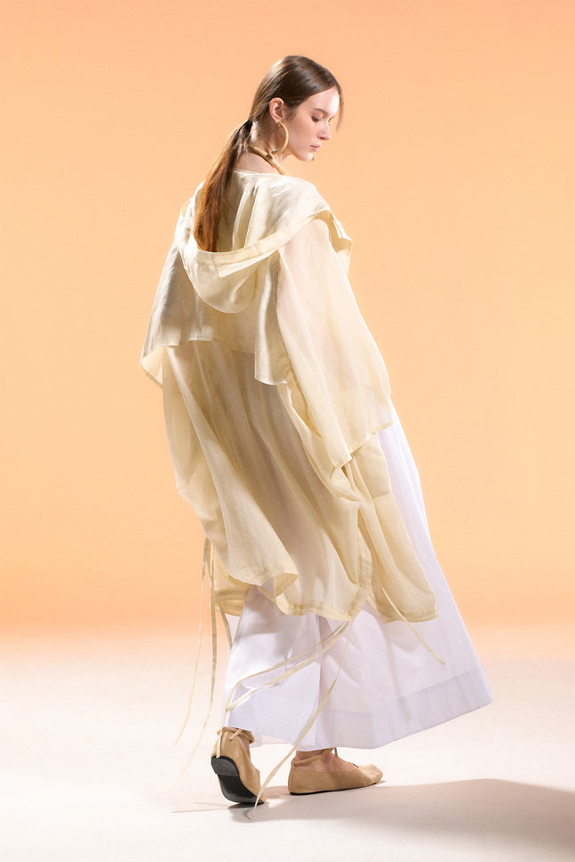 Nayeli - Drawstring Detail Hooded Oversized Poncho