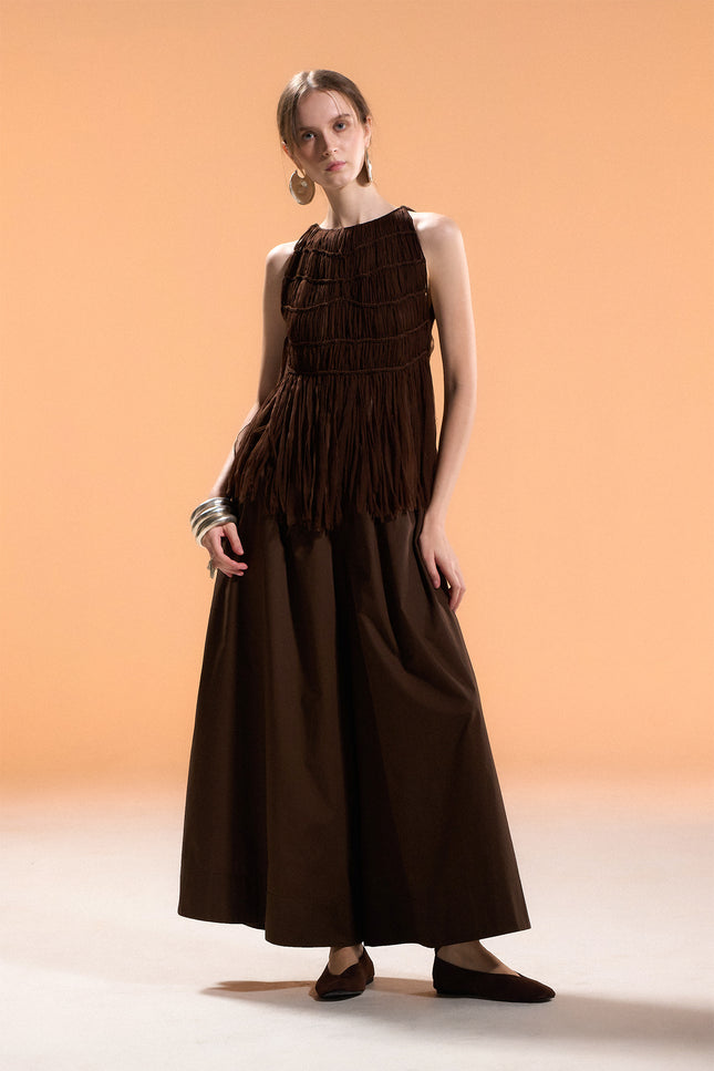 Malia - Elasticated Waist Voluminous Leg Pants
