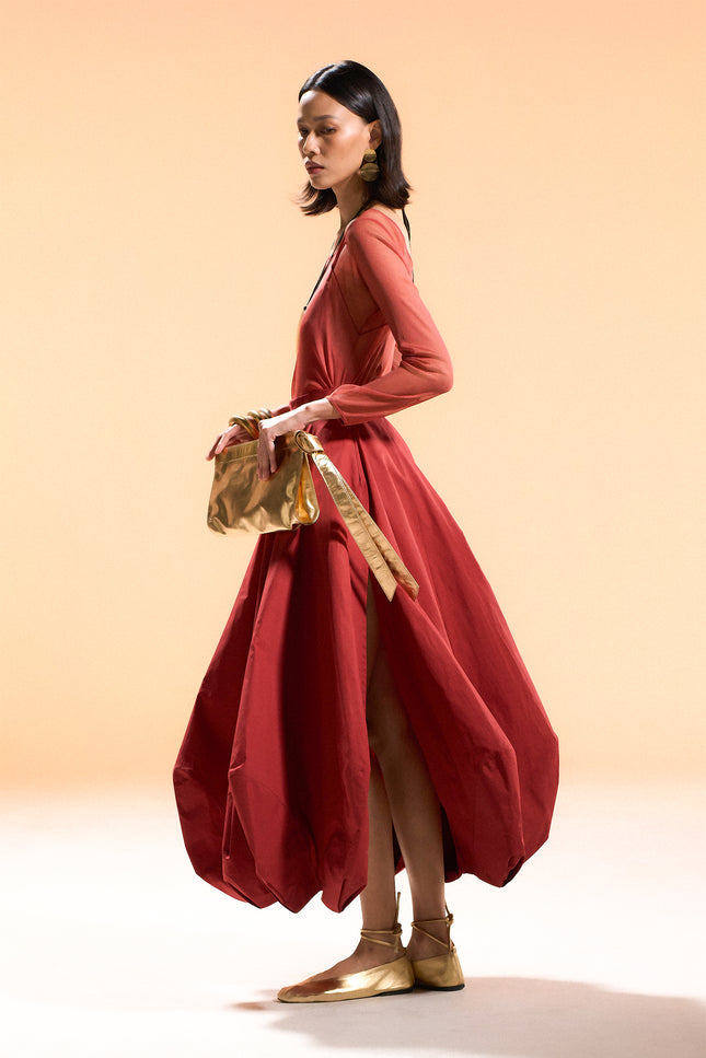 Nala - Structured Petal Long Skirt
