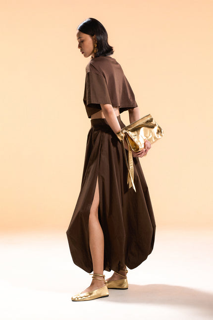 Nala - Structured Petal Long Skirt