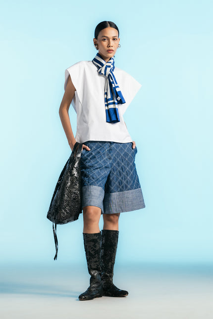 Norina - Structured Folded Sleeves Top