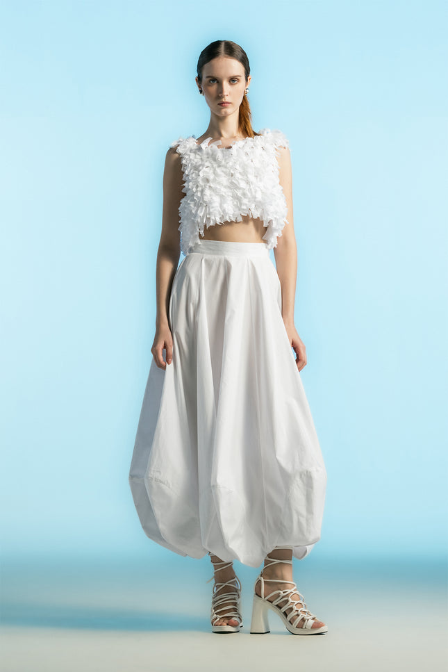 Nala - Structured Petal Long Skirt