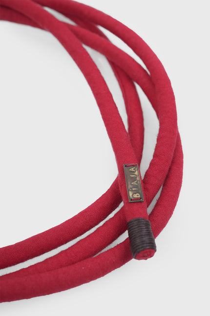 Maedoc Cord Belt in cotton with an adjustable one-size design, flexible cord construction, and versatile knotting options.