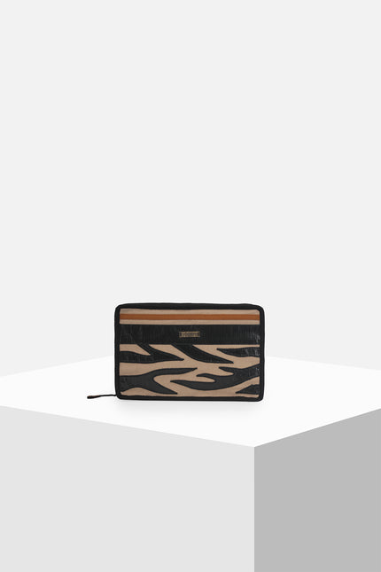 Maximo - Zebra Applique Clutch
