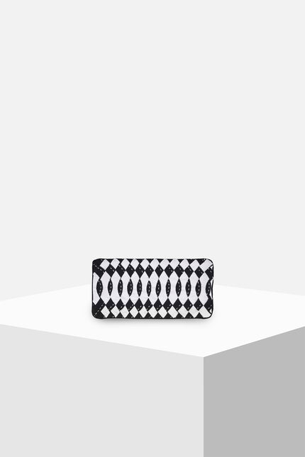 Dega - Monochrome Spiral Weaving Clutch