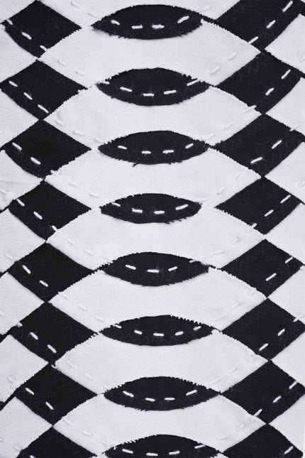 Dega - Monochrome Spiral Weaving Clutch