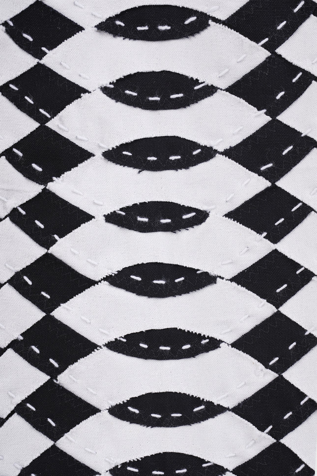 Dega - Monochrome Spiral Weaving Clutch