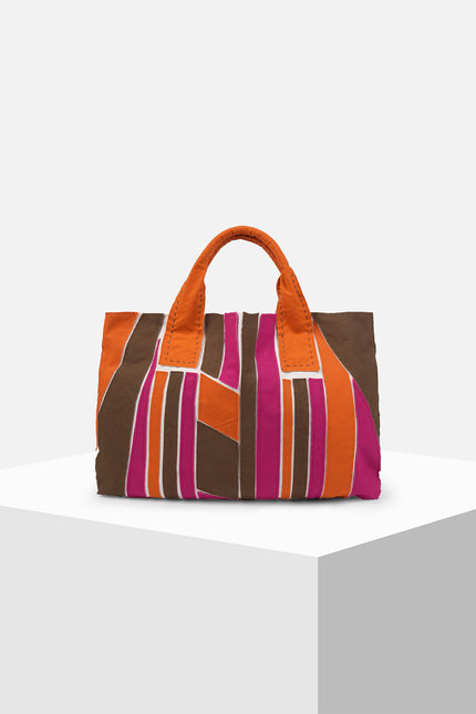 Debbieds - Multicolor Applique Kanvas Tote Bag