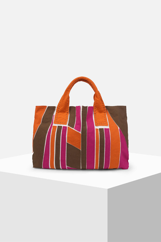 Debbieds - Multicolor Applique Kanvas Tote Bag