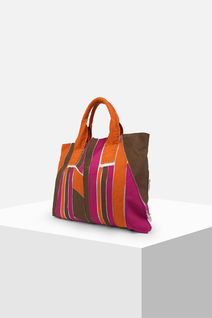 Debbieds - Multicolor Applique Kanvas Tote Bag