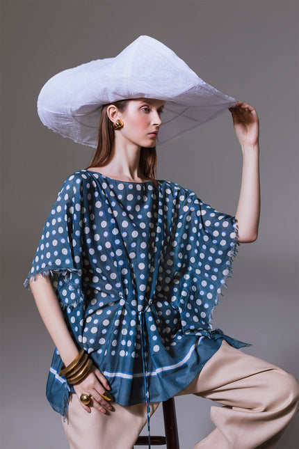 Mona - Dots Batik Bordered Tunic