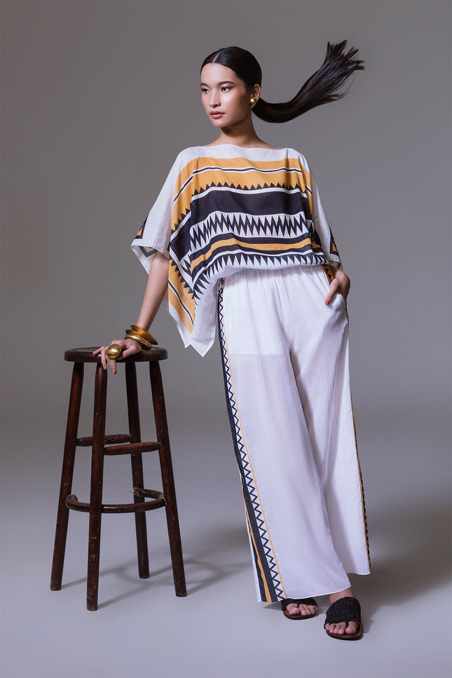 Leneta - African Print Square Top with Coullise