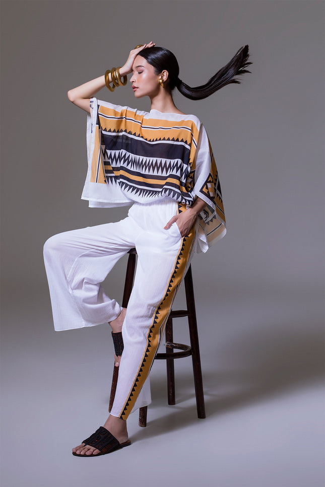 Leneta - African Print Square Top with Coullise