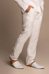 Atiif - Slim fit linen long pants