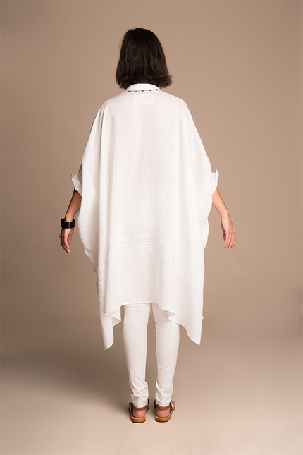 Aleta - Oversized Tunic Kaftan with Handstiched Details