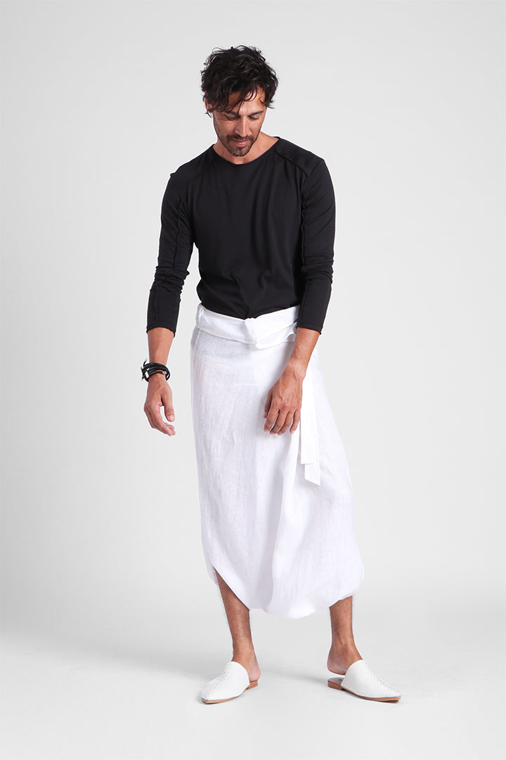 Jemne - Unisex draped trousers