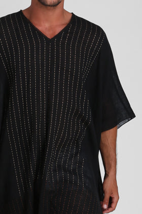 Emeric - Unisex Kaftan with Hand Stitch Detailing