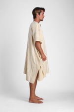 Emmet - Unisex kaftan irregular ribbon appliqué