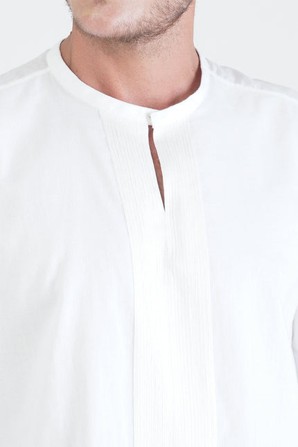 Gustav - Long Sleeves Koko Shirt with Vertical Ribbon Appliqué
