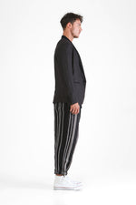 Elden - Irregular ribbon detailing low crotch pants.