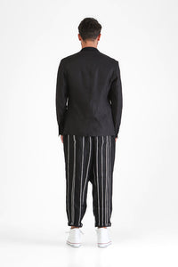 Elden - Irregular ribbon detailing low crotch pants.