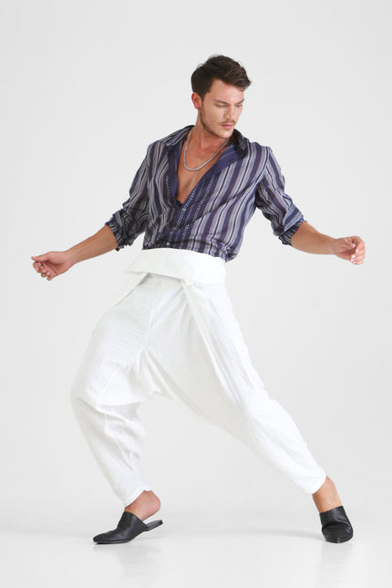 Galton - Low Crotch Drapped Trousers