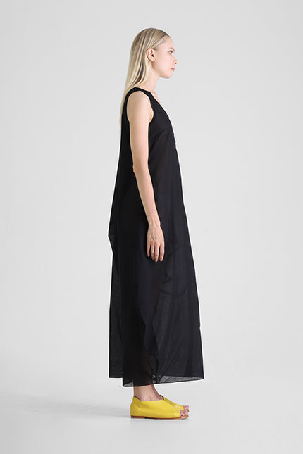 Hilja - Kaftan with Abstract Figure and Asymmetrical Sleeve