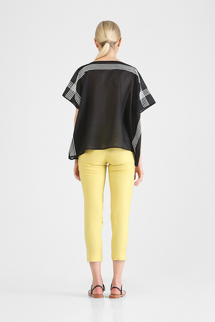 Harriet - Square tunic with ribbon appliqué