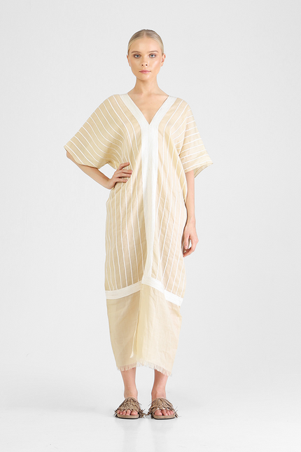 Gianara - Ribbon Accentuated Kaftan