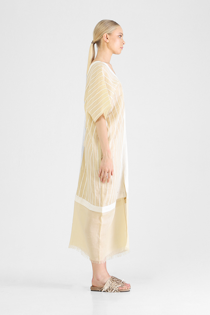 Gianara - Ribbon Accentuated Kaftan